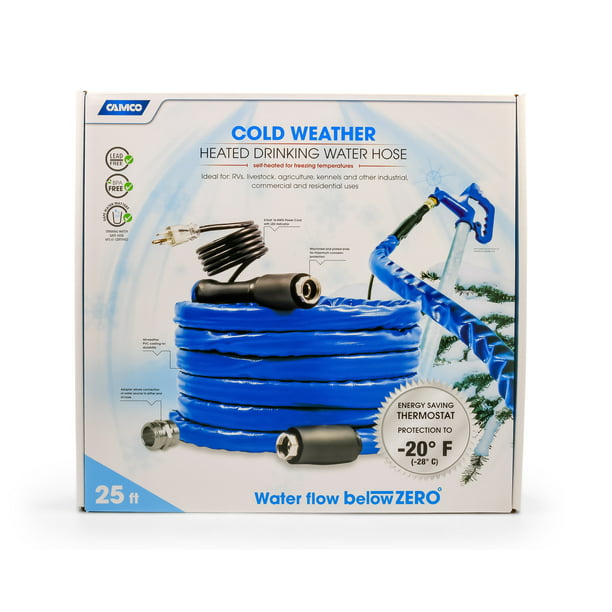 Camco 25ft TASTEPure Heated Drinking Water Hose with Energy Saving Thermostat...